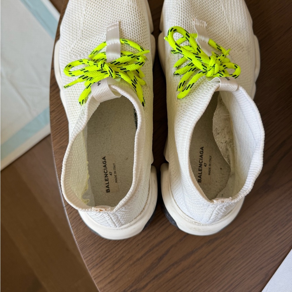 Mens Balenciaga White Sneakers in Box - Picture 7 of 14